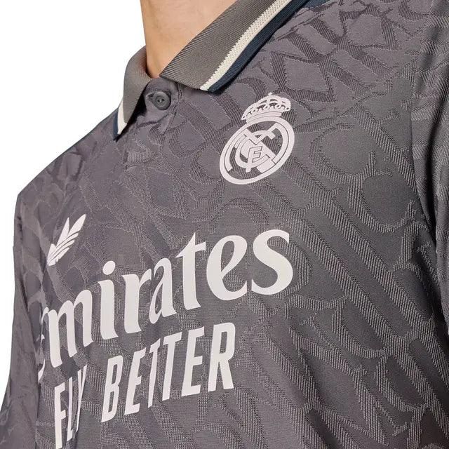 Maillot Authentique 24/25 Real Madrid Gris Graphite